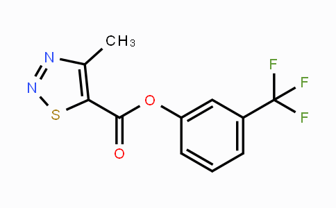 CAS No. 477864-72-5, 3-(Trifluoromethyl)phenyl 4-methyl-1,2,3-thiadiazole-5-carboxylate