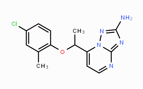 CAS No. 477865-04-6, 7-[1-(4-Chloro-2-methylphenoxy)ethyl][1,2,4]triazolo[1,5-a]pyrimidin-2-amine