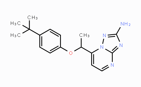 CAS No. 477865-05-7, 7-{1-[4-(tert-Butyl)phenoxy]ethyl}[1,2,4]triazolo[1,5-a]pyrimidin-2-amine