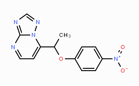 CAS No. 477865-14-8, 4-Nitrophenyl 1-[1,2,4]triazolo[1,5-a]pyrimidin-7-ylethyl ether