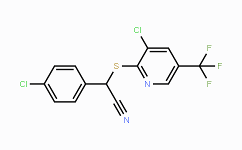 CAS No. 477865-22-8, 2-(4-Chlorophenyl)-2-{[3-chloro-5-(trifluoromethyl)-2-pyridinyl]sulfanyl}acetonitrile