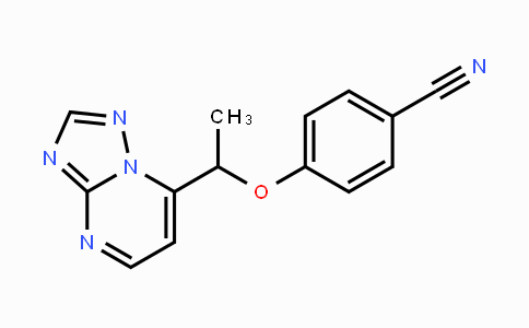 CAS No. 165383-21-1, 4-(1-[1,2,4]Triazolo[1,5-a]pyrimidin-7-ylethoxy)benzenecarbonitrile