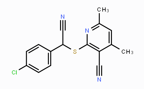 CAS No. 477865-34-2, 2-{[(4-Chlorophenyl)(cyano)methyl]sulfanyl}-4,6-dimethylnicotinonitrile