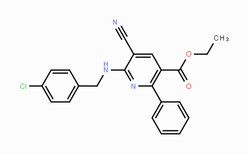 MC116980 | 477866-12-9 | Ethyl 6-[(4-chlorobenzyl)amino]-5-cyano-2-phenylnicotinate