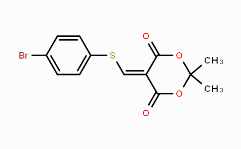 CAS No. 477866-37-8, 5-{[(4-Bromophenyl)sulfanyl]methylene}-2,2-dimethyl-1,3-dioxane-4,6-dione
