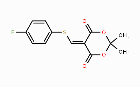CAS No. 477866-38-9, 5-{[(4-Fluorophenyl)sulfanyl]methylene}-2,2-dimethyl-1,3-dioxane-4,6-dione