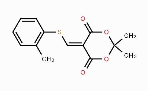 CAS No. 477866-42-5, 2,2-Dimethyl-5-{[(2-methylphenyl)sulfanyl]methylene}-1,3-dioxane-4,6-dione