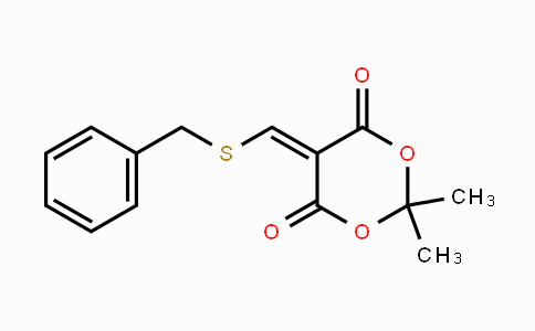 CAS No. 128889-73-6, 5-[(Benzylsulfanyl)methylene]-2,2-dimethyl-1,3-dioxane-4,6-dione
