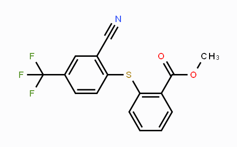 CAS No. 477866-75-4, Methyl 2-{[2-cyano-4-(trifluoromethyl)phenyl]sulfanyl}benzenecarboxylate