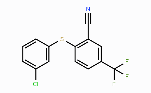 CAS No. 477866-76-5, 2-[(3-Chlorophenyl)sulfanyl]-5-(trifluoromethyl)benzenecarbonitrile