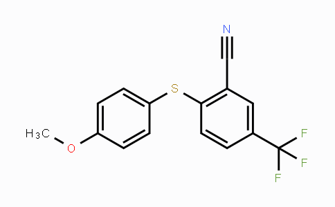 CAS No. 212691-83-3, 2-[(4-Methoxyphenyl)sulfanyl]-5-(trifluoromethyl)benzenecarbonitrile