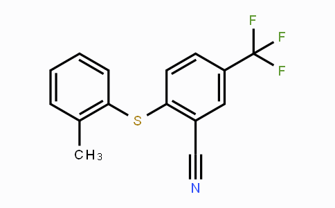 CAS No. 477866-93-6, 2-[(2-Methylphenyl)sulfanyl]-5-(trifluoromethyl)benzenecarbonitrile