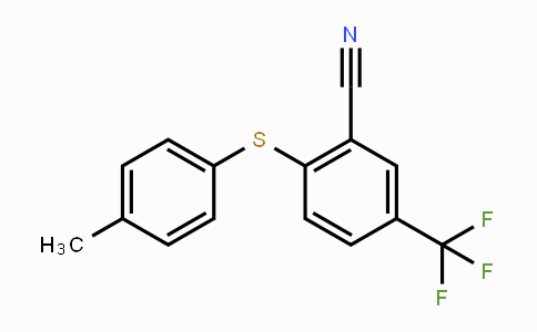 CAS No. 477867-12-2, 2-[(4-Methylphenyl)sulfanyl]-5-(trifluoromethyl)benzenecarbonitrile