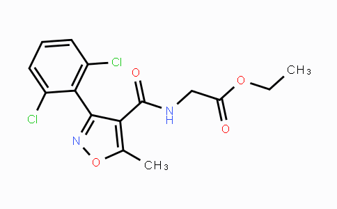 CAS No. 218456-07-6, Ethyl 2-({[3-(2,6-dichlorophenyl)-5-methyl-4-isoxazolyl]carbonyl}amino)acetate