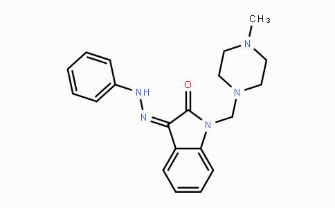 CAS No. 338391-76-7, 1-[(4-Methylpiperazino)methyl]-1H-indole-2,3-dione 3-(N-phenylhydrazone)