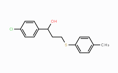 CAS No. 338391-85-8, 1-(4-Chlorophenyl)-3-[(4-methylphenyl)sulfanyl]-1-propanol