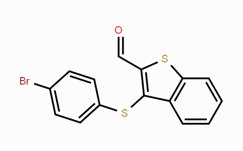 CAS No. 477868-30-7, 3-[(4-Bromophenyl)sulfanyl]-1-benzothiophene-2-carbaldehyde