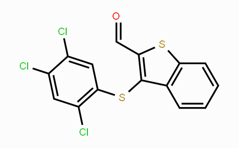 CAS No. 477868-41-0, 3-[(2,4,5-Trichlorophenyl)sulfanyl]-1-benzothiophene-2-carbaldehyde