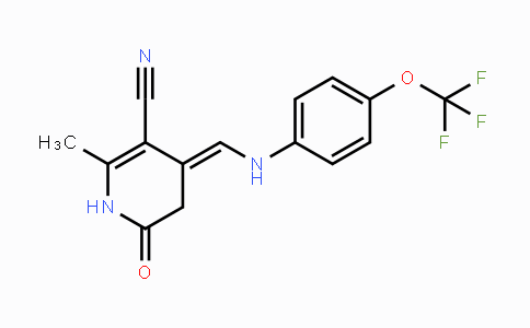 338392-24-8 | 2-Methyl-6-oxo-4-{[4-(trifluoromethoxy)anilino]methylene}-1,4,5,6-tetrahydro-3-pyridinecarbonitrile