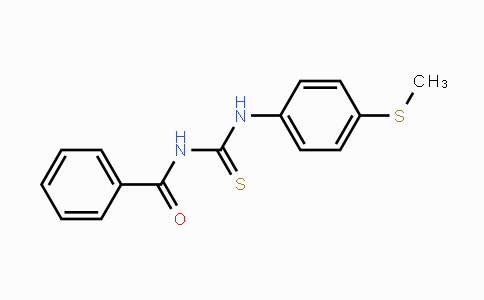 CAS No. 65069-50-3, N-Benzoyl-N'-[4-(methylsulfanyl)phenyl]thiourea