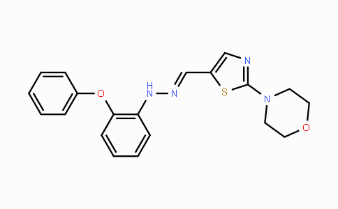 CAS No. 477868-58-9, 2-Morpholino-1,3-thiazole-5-carbaldehyde N-(2-phenoxyphenyl)hydrazone