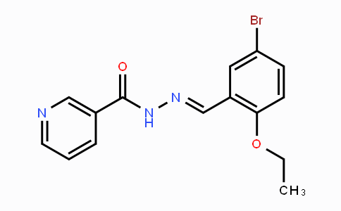 CAS No. 338393-53-6, N'-[(E)-(5-Bromo-2-ethoxyphenyl)methylidene]nicotinohydrazide