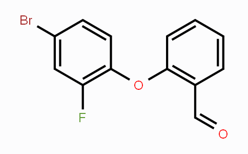 CAS No. 338393-63-8, 2-(4-Bromo-2-fluorophenoxy)benzenecarbaldehyde