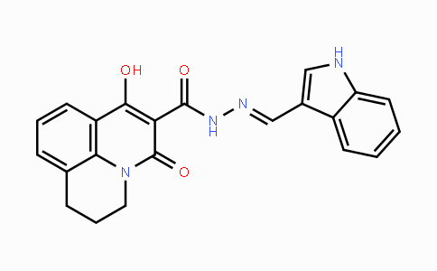 CAS No. 477868-67-0, 7-Hydroxy-N'-[(E)-1H-indol-3-ylmethylidene]-5-oxo-2,3-dihydro-1H,5H-pyrido[3,2,1-ij]quinoline-6-carbohydrazide