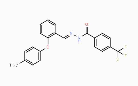 CAS No. 338393-77-4, N'-{(E)-[2-(4-Methylphenoxy)phenyl]methylidene}-4-(trifluoromethyl)benzenecarbohydrazide