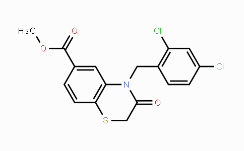 CAS No. 338393-80-9, Methyl 4-(2,4-dichlorobenzyl)-3-oxo-3,4-dihydro-2H-1,4-benzothiazine-6-carboxylate