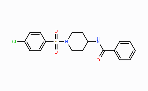 CAS No. 860788-09-6, N-{1-[(4-Chlorophenyl)sulfonyl]-4-piperidinyl}benzenecarboxamide