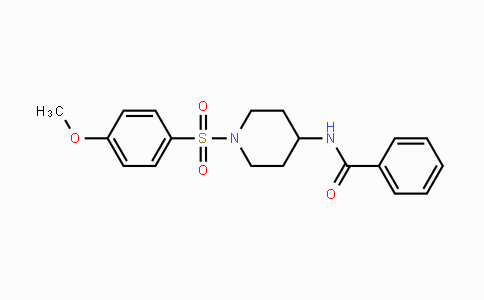CAS No. 606112-96-3, N-{1-[(4-Methoxyphenyl)sulfonyl]-4-piperidinyl}benzenecarboxamide