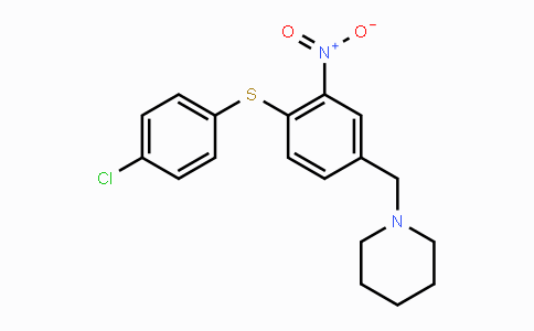 CAS No. 477869-36-6, 1-{4-[(4-Chlorophenyl)sulfanyl]-3-nitrobenzyl}piperidine