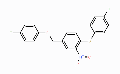 CAS No. 477869-49-1, 4-[(4-Chlorophenyl)sulfanyl]-3-nitrobenzyl 4-fluorophenyl ether
