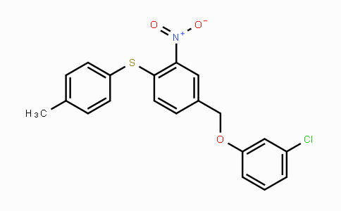 CAS No. 477869-60-6, 3-Chlorophenyl 4-[(4-methylphenyl)sulfanyl]-3-nitrobenzyl ether