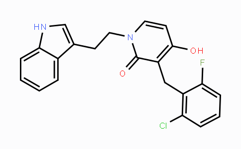 CAS No. 477869-79-7, 3-(2-Chloro-6-fluorobenzyl)-4-hydroxy-1-[2-(1H-indol-3-yl)ethyl]-2(1H)-pyridinone