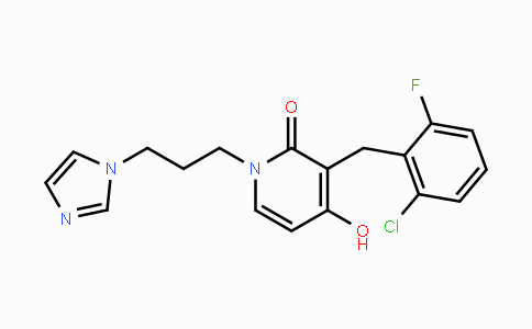 CAS No. 477869-81-1, 3-(2-Chloro-6-fluorobenzyl)-4-hydroxy-1-[3-(1H-imidazol-1-yl)propyl]-2(1H)-pyridinone