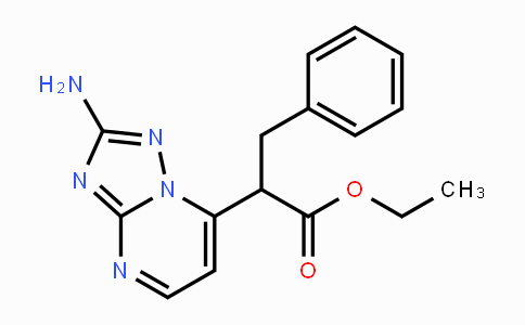 CAS No. 477869-91-3, Ethyl 2-(2-amino[1,2,4]triazolo[1,5-a]pyrimidin-7-yl)-3-phenylpropanoate