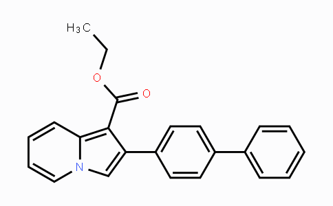 CAS No. 477870-16-9, Ethyl 2-[1,1'-biphenyl]-4-yl-1-indolizinecarboxylate
