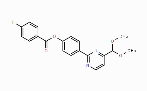 CAS No. 477870-26-1, 4-[4-(Dimethoxymethyl)-2-pyrimidinyl]phenyl 4-fluorobenzenecarboxylate