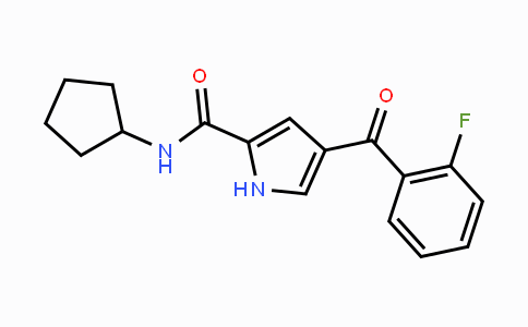 CAS No. 477870-44-3, N-Cyclopentyl-4-(2-fluorobenzoyl)-1H-pyrrole-2-carboxamide