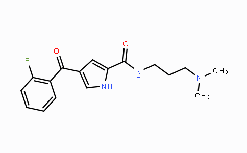 CAS No. 477870-45-4, N-[3-(Dimethylamino)propyl]-4-(2-fluorobenzoyl)-1H-pyrrole-2-carboxamide