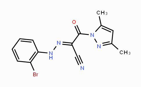 CAS No. 477710-17-1, 2-[(E)-2-(2-Bromophenyl)hydrazono]-3-(3,5-dimethyl-1H-pyrazol-1-yl)-3-oxopropanenitrile