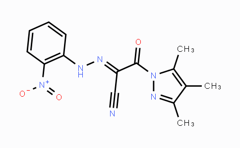 CAS No. 477710-19-3, 2-[(E)-2-(2-Nitrophenyl)hydrazono]-3-oxo-3-(3,4,5-trimethyl-1H-pyrazol-1-yl)propanenitrile