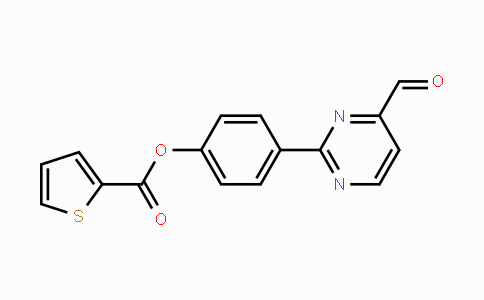 CAS No. 477870-92-1, 4-(4-Formyl-2-pyrimidinyl)phenyl 2-thiophenecarboxylate