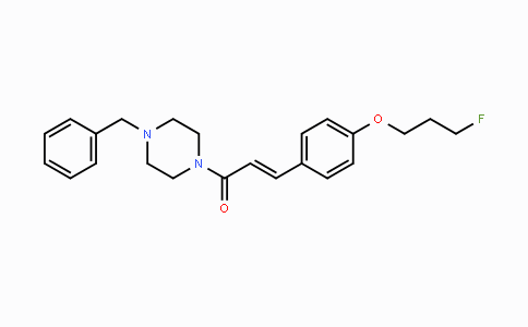CAS No. 477871-10-6, (E)-1-(4-Benzylpiperazino)-3-[4-(3-fluoropropoxy)phenyl]-2-propen-1-one