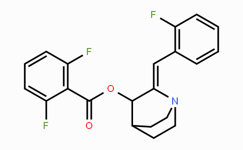 CAS No. 860788-17-6, 2-[(Z)-(2-Fluorophenyl)methylidene]-1-azabicyclo[2.2.2]oct-3-yl 2,6-difluorobenzenecarboxylate