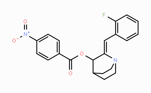CAS No. 477871-54-8, 2-[(Z)-(2-Fluorophenyl)methylidene]-1-azabicyclo[2.2.2]oct-3-yl 4-nitrobenzenecarboxylate