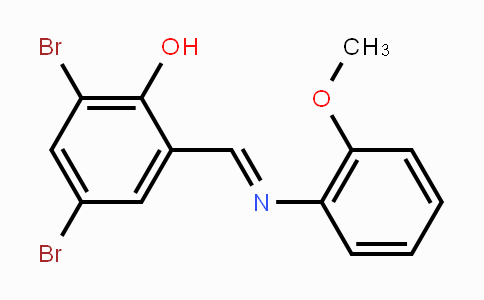 CAS No. 329936-52-9, 2,4-Dibromo-6-{[(2-methoxyphenyl)imino]methyl}benzenol