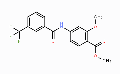 CAS No. 477871-65-1, Methyl 2-methoxy-4-{[3-(trifluoromethyl)benzoyl]amino}benzenecarboxylate